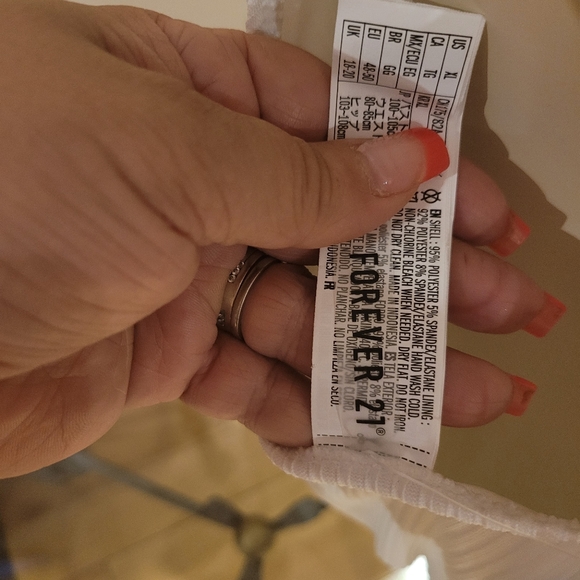 Forever 21 one-piece ribbed swimsuit NWT - Picture 6 of 7